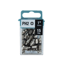 Broca de Inserción de 1" Phillips #2 Impact XPS®, Paq. c/15 piezas.