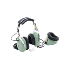 Auriculares estilo Muff-Mic para operaciones de mantenimiento y rampas en aeropuertos