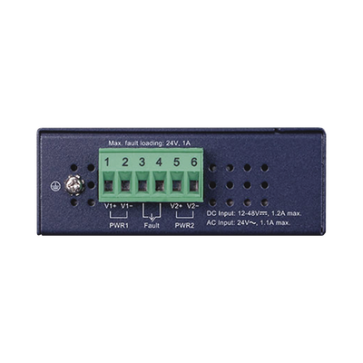 Switch Industrial No Administrable de 8 Puertos Gibabit 10/100/1000T, Diseñado para Montaje en Pared y Riel DIN