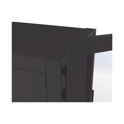 Gabinete Profesional de Piso para Telecomunicaciones de 12UR, 1000 mm Profundidad, Se envía el Gabinete armado.