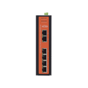 Switch industrial 4 puertos Fast Ethernetcon POE 802.3af/at + 2 puertos UPLINK gigabit