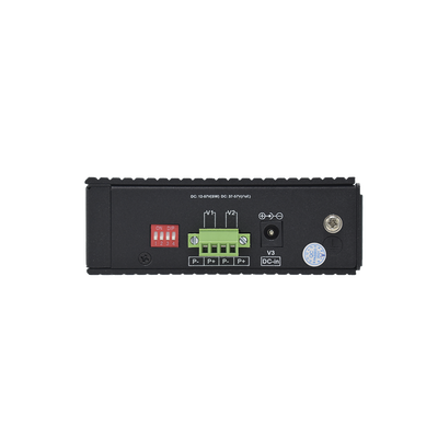 Switch industrial 4 puertos Fast Ethernetcon POE 802.3af/at + 2 puertos UPLINK gigabit