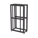 Gabinete Profesional para Telecomunicaciones de 45UR, 1200 mm Profundidad, Incluye 2 Organizadores Verticales de 45 Unidades de Rack, Se envía el Gabinete Armado.