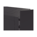 Gabinete Profesional para Telecomunicaciones de 45UR, 1200 mm Profundidad, Incluye 2 Organizadores Verticales de 45 Unidades de Rack, Se envía el Gabinete Armado.