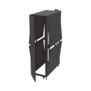 Gabinete Profesional para Telecomunicaciones de 45UR, 1200 mm Profundidad, Incluye 2 Organizadores Verticales de 45 Unidades de Rack, Se envía el Gabinete Armado.