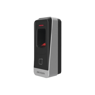 Lector esclavo MIFARE IP65 / Huella Digital / Lector de Tarjetas de Proximidad MiFare / RS-485 / Interior y Exterior / Requiere Panel de Control de Acceso DS-K2604,02,01