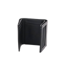 Cartera Athens Negra de Piel con Compartimento de Micromalla para ID. Doblable en 3 Partes con Divisor de Billetes. Pocket Wallet