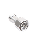 Adaptador en Línea de Conector 4.3-10 Macho a N Hembra, Bronce Blanco/ Plata/ Teflón.