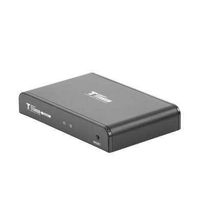 Receptor Compatible para Kits TT-383PRO4.0 / Resolución 1080P@60Hz / Cat 5e/6 / Distancia de 120 m / Control IR / Protocolo HDbitT / Compatible con Switch Gigabit .