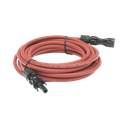 Cable Fotovoltaico, 2.5 m, Rojo, Calibre 10 AWG con Terminal MC4-M en Ambos Extremos