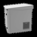 Gabinete de Exterior con Rack de 19" de 9UR con Ventiladores y Termostato, Se envía el Gabinete armado, (Montaje a poste o torre se vende por separado).