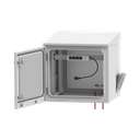 Gabinete de Exterior con Rack de 19" de 9UR con Ventiladores y Termostato, Se envía el Gabinete armado, (Montaje a poste o torre se vende por separado).