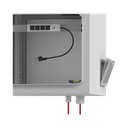 Gabinete de Exterior con Rack de 19" de 9UR con Ventiladores y Termostato, Se envía el Gabinete armado, (Montaje a poste o torre se vende por separado).