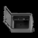 Gabinete de Exterior con Rack de 19" de 9UR con Ventiladores y Termostato, Se envía el Gabinete armado, (Montaje a poste o torre se vende por separado).