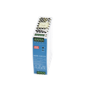 Fuente de poder industrial de 120 W, salida 24 Vcc 5A, entrada 90~264 VCA, Montaje en riel DIN,