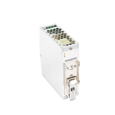Fuente de poder industrial de 120 W, salida 24 Vcc 5A, entrada 90~264 VCA, Montaje en riel DIN,