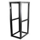 Rack Estándar 19" de 4 Postes, Acero, 45 Unidades, Profundidad Ajustable.