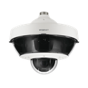 Cámara IP Multisensor 8 - 20 MP (4 sensores de 2 o 5 MP) lentes intercambiables con PTZ 2 MP 32X / Hasta 5 tarjetas SD de 256 GB / WDR de hasta 150dB / IP66 / IK10