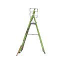 Escalera Fija de 8' (2.4m) de Fibra de Vidrio con Jaula y Peldaños de Aluminio. (SKU:19708-146).