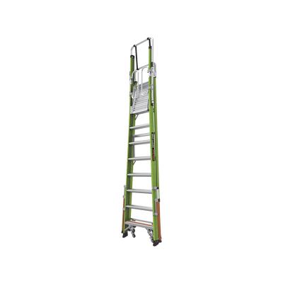 Escalera Fija de 8' (2.4m) de Fibra de Vidrio con Jaula y Peldaños de Aluminio. (SKU:19708-146).
