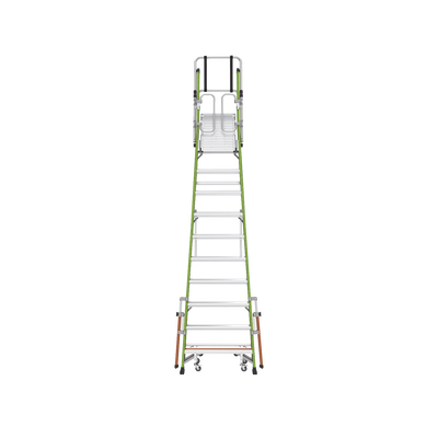 Escalera Fija de 8' (2.4m) de Fibra de Vidrio con Jaula y Peldaños de Aluminio. (SKU:19708-146).