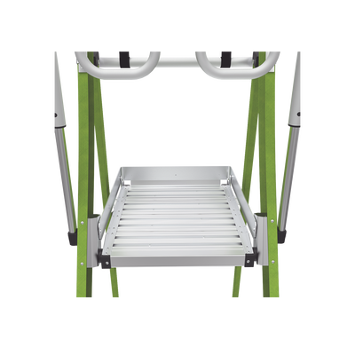 Escalera Fija de 8' (2.4m) de Fibra de Vidrio con Jaula y Peldaños de Aluminio. (SKU:19708-146).