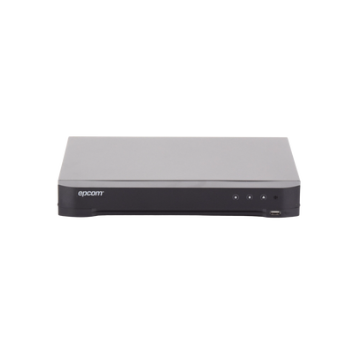 DVR 16 Canales TurboHD + 8 Canales IP / 5 Megapixel Lite - 3K Lite / Acusense (Evita Falsas Alarmas) / Audio por Coaxitron / 1 Bahía de Disco Duro / H.265+ / Salida de Video en Full HD
