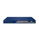 Switch Administrable PoE  Capa 2 de 16 Puertos 10/100/1000 Mbps 802.3af/at, 4 Puertos SFP Gigabit, Hasta 240 W