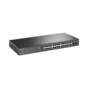 Switch PoE Administrable 24 puertos 10/100/1000 Mbps / 2 puertos SFP / 24 puertos PoE af/at / Presupuesto PoE 250W /
