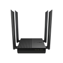 Router Inalámbrico AC 1200 / Doble Banda MU-MIMO / 1 puerto WAN 10/100/1000 Mbps / 4 puertos LAN 10/100/1000 Mbps / Compatible con EasyMesh / Administración Web o App Tether