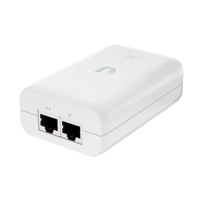 Adaptador PoE Ubiquiti (48 VDC, 0.65A) puerto Gigabit, ideal para equipos UniFi