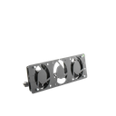 Kit de 2 Ventiladores 110 Vca (12 x 12 cm) con Clavija para Gabinete de Piso
