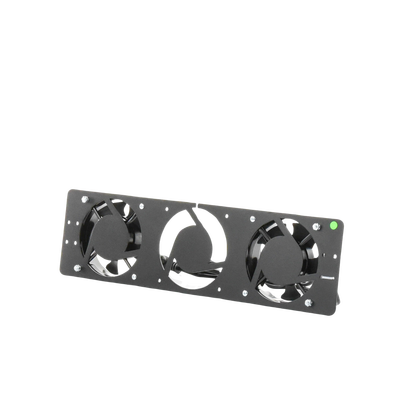 Kit de 2 Ventiladores 110 Vca (12 x 12 cm) con Clavija para Gabinete de Piso