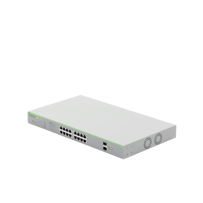 Switch PoE+ Gigabit WebSmart de 16 puertos 10/100/1000 Mbps (2 x Combo) + 2 puertos gigabit SFP (Combo), 185 W