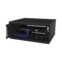 Gabinete de Pared Fijo, Con 4 Unidades de Rack, de 19 in, Fabricado en Acero, Puerta Perforada.