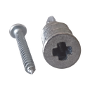 Taquete Métalico TPD Zinc con tornillo 8 x 1 1/4", Ideal para Uso con carteles publicitarios, Electrodomésticos