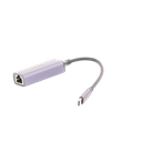 Adaptador de Red USB-C 3.1 (5 Gbps) a RJ45 | Thunderbolt 3 | Admite 10/100/1000 Mbps |  Chip Inteligente | Amplia Compatibilidad | Caja de Aluminio | Longitud del cable 10 cm.