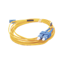 Jumper de Fibra Óptica Monomodo 9/125 LC/UPC-SC/UPC, PVC, 2.0 mm, Dúplex, Amarillo, 3 Metros (9.84 Pies)