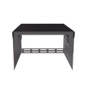 Gabinete de acero en color negro, para usar como base con radio aéreo IC-A120 y fuente de alimentación SEC1223