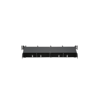 Panel de Distribución de Fibra Óptica, Acepta 12 Cassettes HD Flex en 6 Espacios, Hasta 144 Fibras, 1 UR