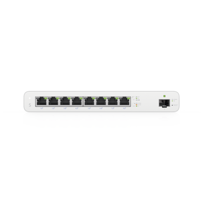 UISP Switch Gigabit PoE Pasivo de Capa 2 con 8 Puertos para Implementaciones MicroPoP