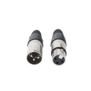 Kit Conector XLR Hembra + XLR Macho | Ideal para Conexiones de Micrófonos, Mezcladoras | Equipo de Audio Profesional