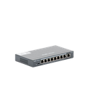 Switch Administrable 8 Puertos PoE+ 802.3af/at Gigabit, gestión gratuita desde la nube, 120w