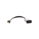 Convertidor Mini Display Port a HDMI / 4K@30Hz / Thunderbolt / Blindaje Interno Múltiple / Carcasa ABS / Longitud de 25 cm (9.84 pulgadas)