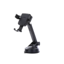 Soporte de Celular para Automóvil con Ventosa / Diseño de Sujecion en Triangulo / Ajustable 270° / Rotable / Estirable / Amplia Compatibilidad con dispositivos de 4'' a 7'' / Color Negro