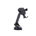 Soporte de Celular para Automóvil con Ventosa / Diseño de Sujecion en Triangulo / Ajustable 270° / Rotable / Estirable / Amplia Compatibilidad con dispositivos de 4'' a 7'' / Color Negro