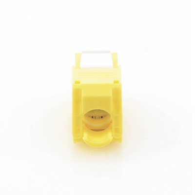 Módulo Jack Keystone Cat6 (Toolless), con Terminación en Ángulo 180 - Color Amarillo, Compatible con Faceplate y Patchpanel Linkedpro
