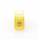 Módulo Jack Keystone Cat6 (Toolless), con Terminación en Ángulo 180 - Color Amarillo, Compatible con Faceplate y Patchpanel Linkedpro