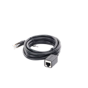 Cable de Extensión Cat6 RJ45 F/UTP / Macho a Hembra / 2 Metros (6.56 Pies) / Método de Conexión 568B / Velocidad de Transmisión 1000Mbps / Ancho de Banda del Canal 250MHz / Caja de Cobre / Negro