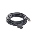 Cable de Extensión Cat6 RJ45 F/UTP / Macho a Hembra / 5 Metros (16.40 Pies) / Método de Conexión 568B / Velocidad de Transmisión 1000Mbps / Ancho de Banda del Canal 250MHz / Caja de Cobre / Negro